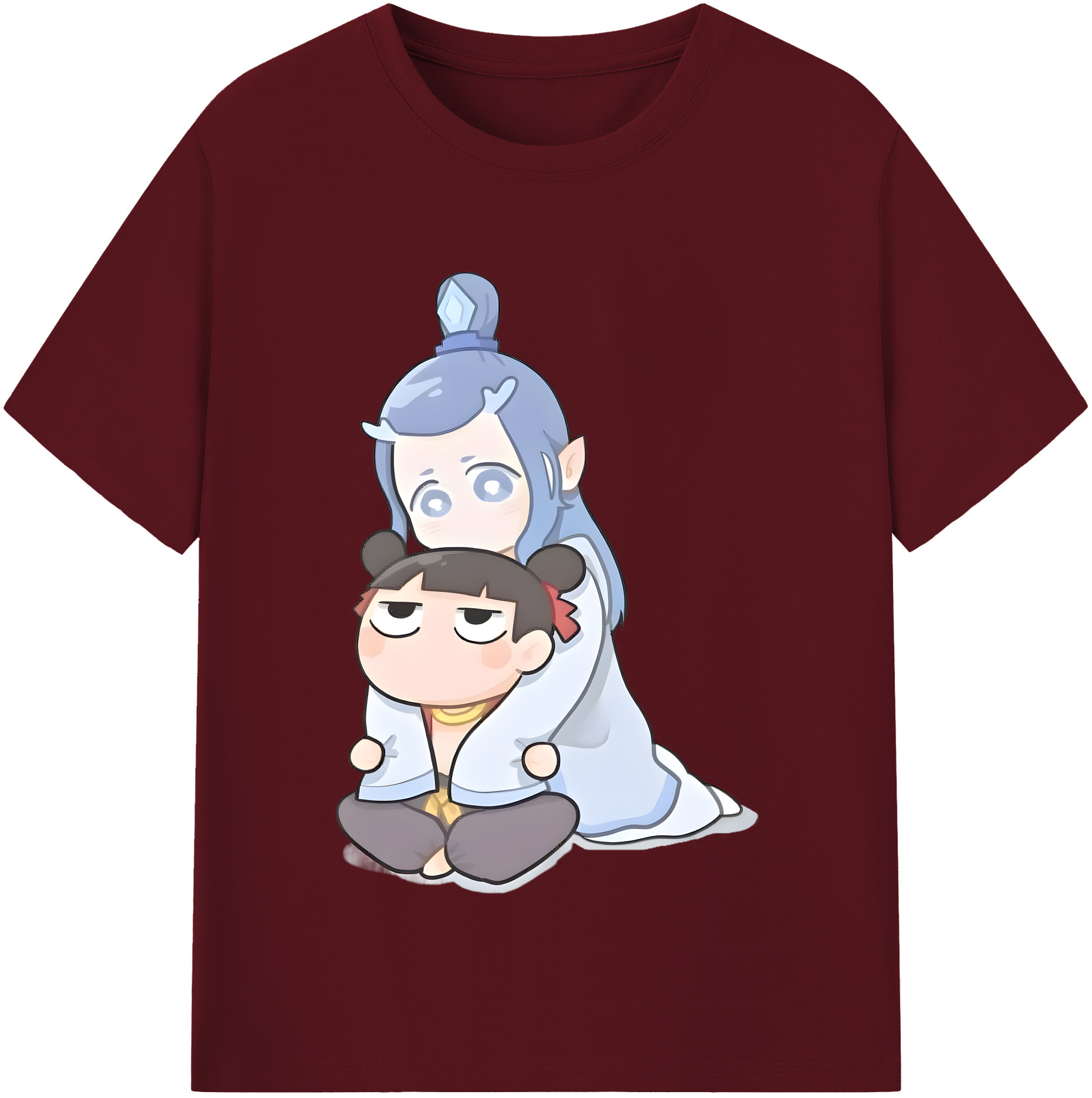（画像用） Ne Zha 2 ナタ 魔童の大暴れ 綿100％半袖Tシャツ（フロントプリント）